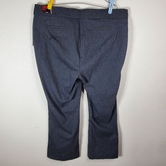 Briggs Womens Heather Grey Comfort Waistband Slimming Pants Size 22WS - Picture 10 of 12